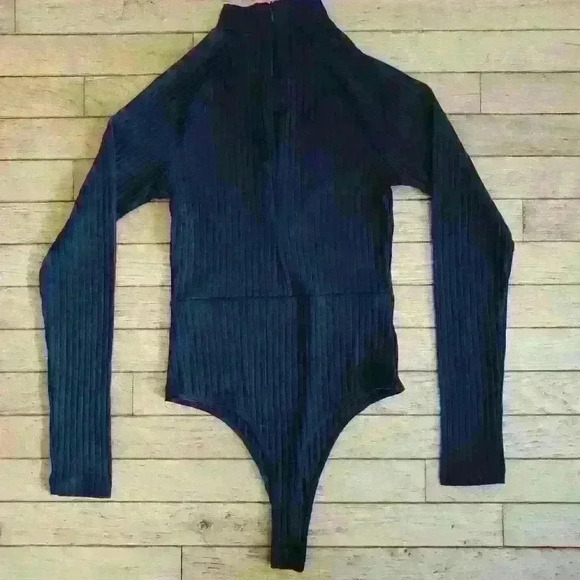 Jed  North Black Ribbed Bodysuit - Picture 2 of 2